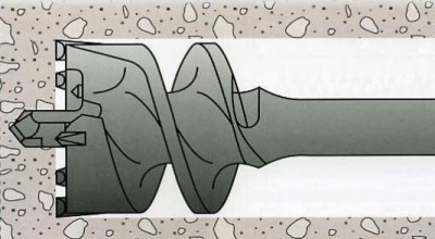 Проломной бур SDS MAX 45x550мм по бетону